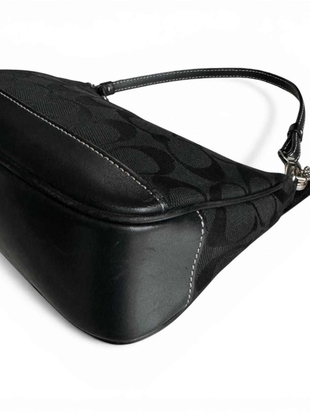 Coach Demi Signature Shoulder Mini Bag Black Y2K - Picture 9 of 13